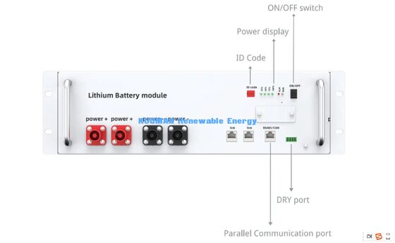 Аккумулятор KM 48V 200Ah LiFePO4 для настенного монтажа, глубокий цикл 8000 раз
