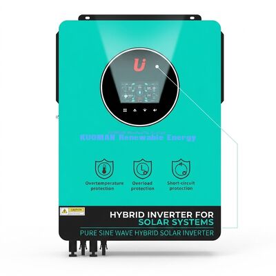 BSSI-V-GN10200 Гибридный солнечный инвертор мощностью 10 кВт с двойным MPPT и 160A зарядным устройством для эффективного хранения энергии