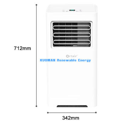 Компактный подвижный портативный AC 6000BTU EER 6.51 Низкий уровень шума цифрового сенсорного управления для общежитий и небольших офисных помещений