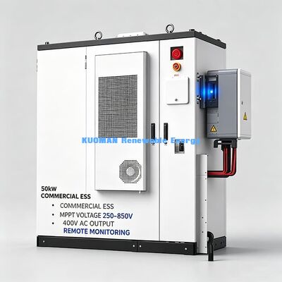 Сертификат IEC UN38.3 Коммерческий шкаф для хранения энергии с широкой температурой -30 ~ 50 °C Промышленный пакет солнечных батарей