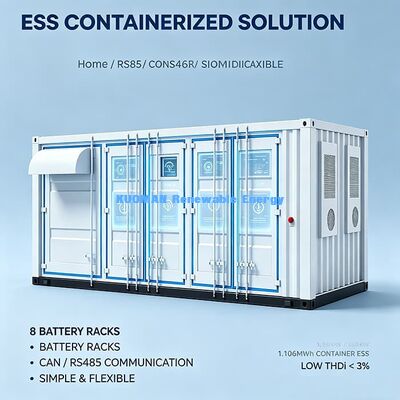 ESSC0500A-1106 Контейнер для хранения энергии 500 кВт Низкий THDi Сетевой коммерческий энергосберегатель
