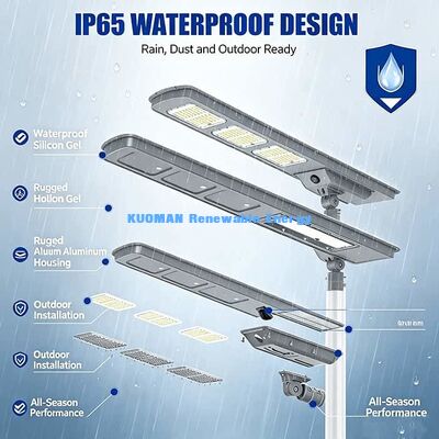Энергосбережение Все в одном солнечное уличное освещение 40W SMD5050 светодиодная солнечная лампа без затрат на электроэнергию
