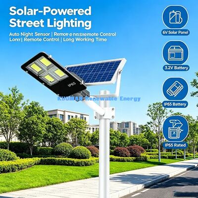 Remote Controlled Solar Street Light Intelligent Dimming Outdoor Road Lighting