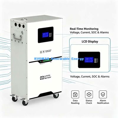 51.2V 100Ah LiFePO4 Powerwall, 6000 циклов, поддержка до 15 единиц параллельно