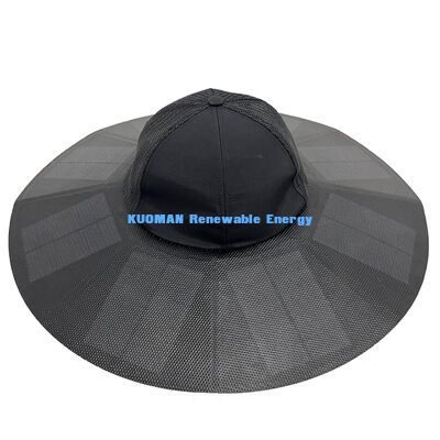 KM New Folding Portable Rechargeable Solar Cap
