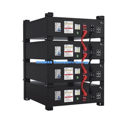 Система хранения энергии для дома KM New Power 51.2V 400Ah LiFePO4 с емкостью от 10.24 кВтч до 30.72 кВтч и сроком службы 6000 циклов