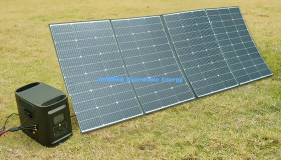 400W Портативная складная солнечная панель, водонепроницаемое зарядное устройство IP68 для кемпинга на открытом воздухе