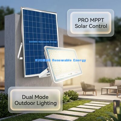 High-Efficiency 120LM/W Bright Solar Floodlight with IP65 Waterproof and PRO MPPT Controller