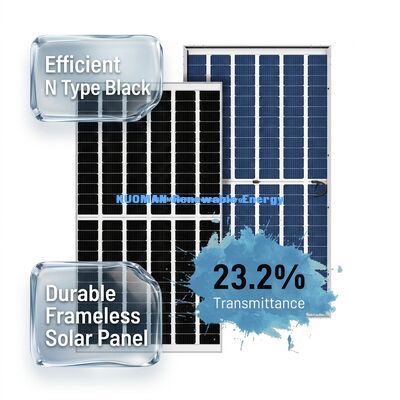 540W 550W монокристаллическая солнечная панель Perc с эффективностью 22% и безрамной стеклянной конструкцией