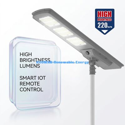 Все в одном светодиодный солнечный уличный свет 220lm / W IP65 водонепроницаемый с 2-3 дождливыми днями резервного копирования для дорожного и садового освещения