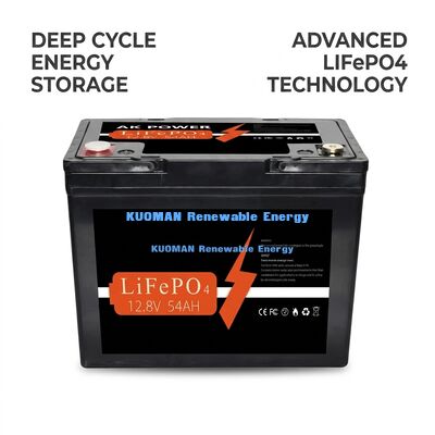 12V 50Ah LiFePO4 литийная батарея с энергией 691,2Wh и призматические элементы для глубоких циклов