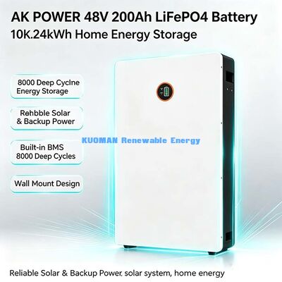 Powerwall 48V 200Ah LiFePO4 Wall Battery Residential Solar Storage Solution