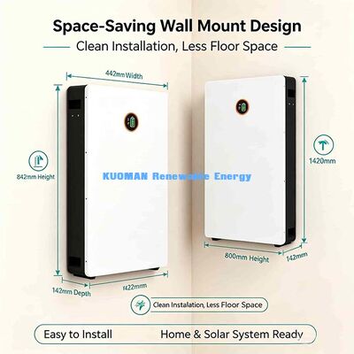 CE UL UN38.3 Сертифицированный 51.2V 200Ah Powerwall LiFePO4 аккумулятор для глобального домашнего использования солнечных накопителей