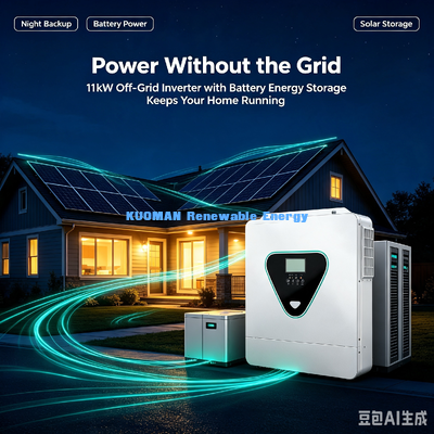 48V 11KW Off Grid Solar Inverter Support LiFePO4 Battery RS485 Communication Parallel Connection