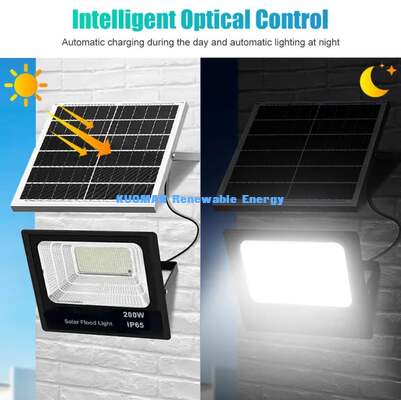 Регулируемый уличный прожектор на солнечных батареях 50W-2000W с опциональным датчиком движения