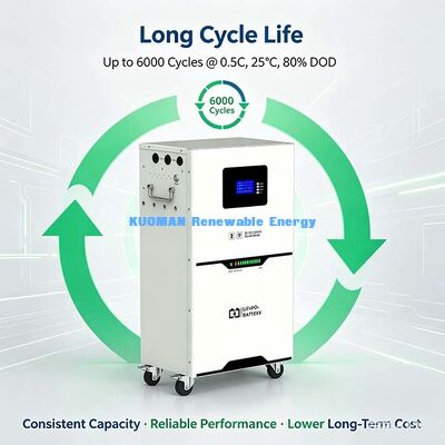 51.2V 100Ah LiFePO4 Powerwall, 6000 циклов, поддержка до 15 единиц параллельно